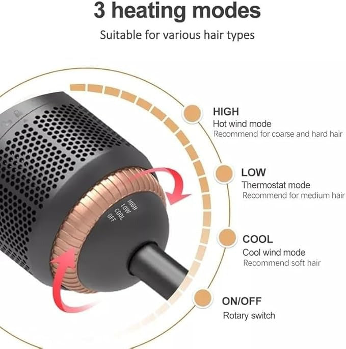 Joy Professional 2 in 1 Hot Air Styling Comb, Air Styling & Drying System, Multi Style Hair Styling Brush, Hair Dryer and Hair Straightener
