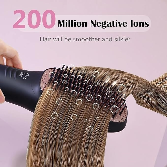 Joy Professional 2 in 1 Hot Air Styling Comb, Air Styling & Drying System, Multi Style Hair Styling Brush, Hair Dryer and Hair Straightener