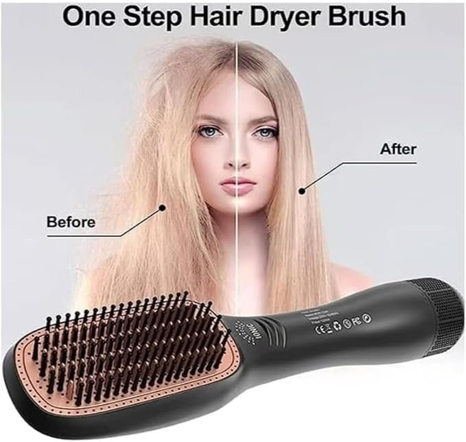 Joy Professional 2 in 1 Hot Air Styling Comb, Air Styling & Drying System, Multi Style Hair Styling Brush, Hair Dryer and Hair Straightener