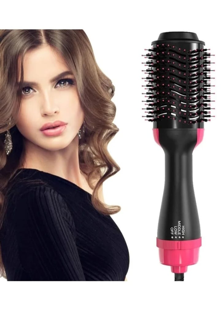 One Step Hot Air Brush Hair Straightner Brush Straightening Hair Dryer comb and Volumizer with Comb Straightener Curler, For All Hair Type