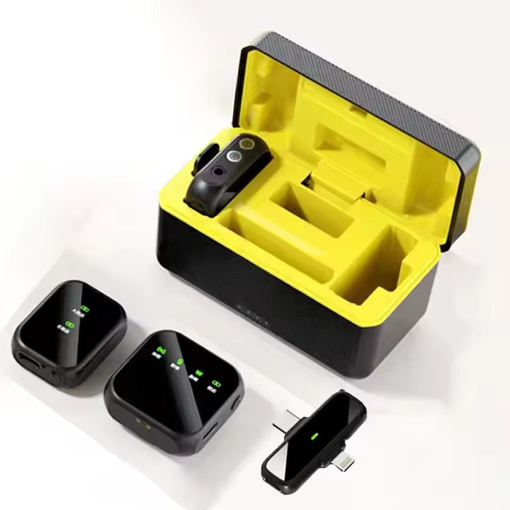 K50 Wireless Lavalier Microphone for iPhone & Android – Plug & Play Mini Collar Mic for YouTube, TikTok, Interviews, Vlogging, Live Streaming