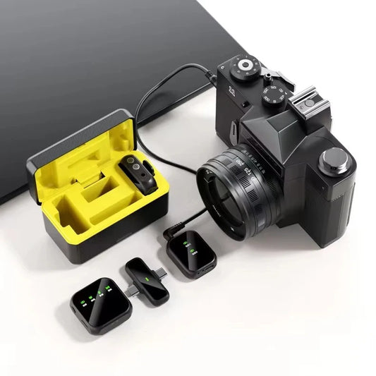 K50 Wireless Lavalier Microphone for iPhone & Android – Plug & Play Mini Collar Mic for YouTube, TikTok, Interviews, Vlogging, Live Streaming