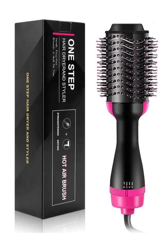 One Step Hot Air Brush Hair Straightner Brush Straightening Hair Dryer comb and Volumizer with Comb Straightener Curler, For All Hair Type